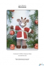 Fuzzy Mittens Reindeer by Barbara Prime