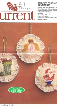 Current Inc. 7141-5 - Stocking, Santa and Angel Ornaments