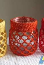 Wall to Wall Crafts - Maria Wall - Mason Jar Candle Cozies