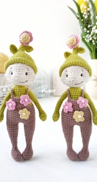 Natalia Polovinkina - Lu the buttercup flower man by bosikosha - English