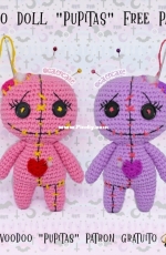 Galencaixe Encaixe y Amigurumis - Vita - Voodoo Doll Pupitas - Free
