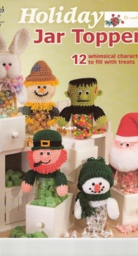 Annie\s Attic 876551 - Holiday Jar Toppers by Cindy Harris