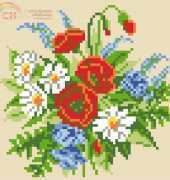 Vervaco 1200/497 Assorted Floral Pillow Cover