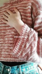 Pretty in Pink sweater by Bronte Lavendel-Free