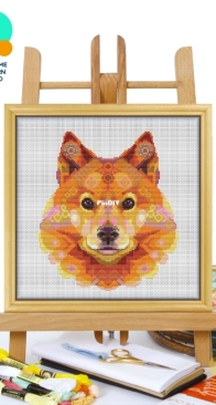 Awesome Pattern Studio - CS2396 - Mandala Finnish Spitz XSD