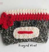 Frayed Knot - Jonna Ventura - Sock Monkey Cup Cozy