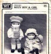 Western Trimming PS83 Crochet Mitzy Boy and Girl by Sue Penrod