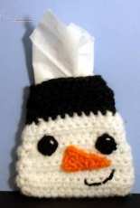 Too Yarn Cute- Stacy Rhoads- Snowman Tissue Pouch