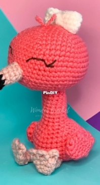 Wonder Crochet - Allison Wonder - Hannah the Flamingo - Free