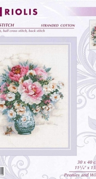 Riolis 1816 Peonies and Wild Roses PCS