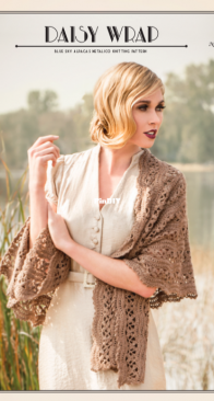 Blue Sky Alpacas - Kristen TenDyke - Daisy Wrap  No. 2600