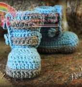 Newborn Knots- Amanda Chapman- Double Strap Baby Bootie