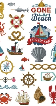 50 Nautical Gift Ideas by Emma Congdon from Cross Stitch Crazy 205 PCS + XSD
