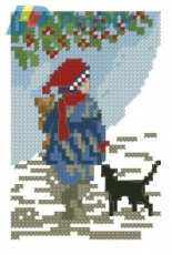 All Our Yesterdays - Lovely Kitten - November from 2011 Stitchers Diary - The World of Cross Stitching TWOCS 172 XSD