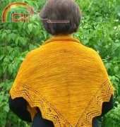 Trellis Border Garter Stitch Lace Shawl - Free