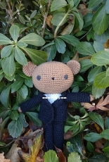 Bear in suit