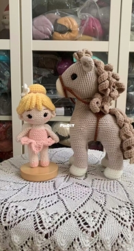 happy horse and girl