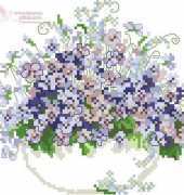 OOE 76444 Forget Me Nots in Vase pat