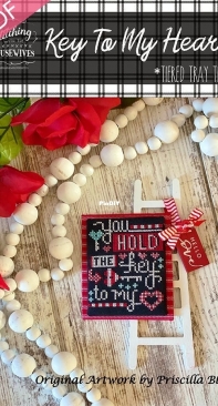 Stitching With the Housewives - Tiered Tray Tidbits - Key to My Heart