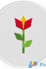 Daily Cross Stitch - Origami Flower