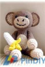 Jaylees Toy Box - Betsy Brunson - Amigurumi Monkey with Banana - Spanish - Translated - Free