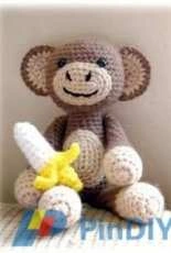 Jaylees Toy Box - Betsy Brunson - Amigurumi Monkey with Banana - Spanish - Translated - Free
