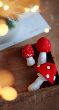 Dorogina Toys - Knitted World by Elena - Elena Dorogina - Fly Agarics