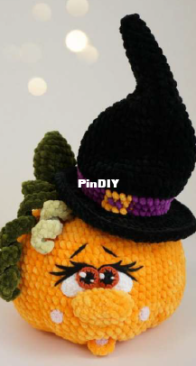 Evgenia knitted toys - Evgenia Gavrilova - Евгения Гаврилова - Pumpkin - Russian