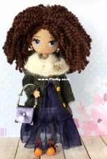 Crocheted doll, height 21,5 sm. My new work