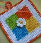 Whiskers and Wool - Doni Speigle - Four Square Potholder