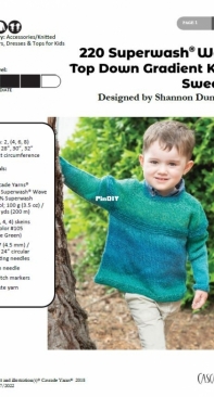 Cascade Yarns Top Down Gradient Kids Sweater - Free