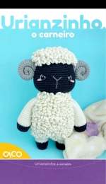Caco Amigurumi - Juliana Sanches - Urianzinho the lamb -  Urianzinho o carneiro - Portuguese