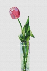 Elena Klyuchkina (Елена Ключкина) - Tulip in a Vase - Free