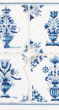 Thea Gouverneur - N°483 Antique Tiles , FLower Vases