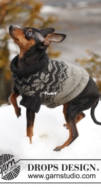 Drops Design - Adventure Hike Dog Sweater - Spanish - Free