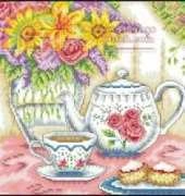 Tea Table from Embroidered Picture No 11 2009