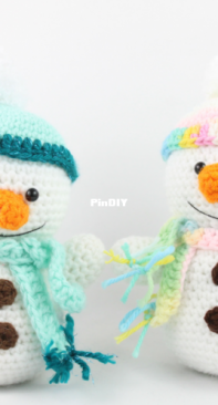 Stringy Ding Ding - Olive - Snowman Amigurumi - Free
