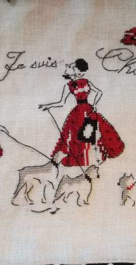 Bag "Mademoiselle Rouge" - Les Brodeuses parisiennes