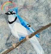 Wee blue jay-Paper piecing