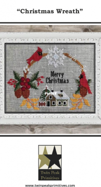 Twin Peak Primitives - Christmas Wreath by Nurdan Kanber