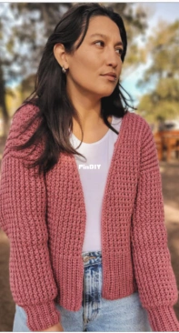 Colores Santos Crochet - Gisela Elizabeth Cejas - Kate Cardigan - Spanish