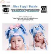 Boomer Beanies - Nicole Thompson - Blue Puppy Beanie