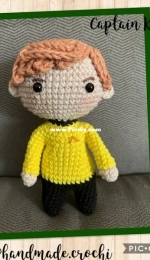 Handnade Crochi - Mandy Lam - Amigurumi Star Trek Captain Kirk Pattern - Free