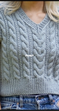 Cascade Yarns - Cropped Cable Vest by Cheryl Murray - Free