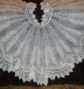 Knit Lace Circular Cape from Victorian Lace Today