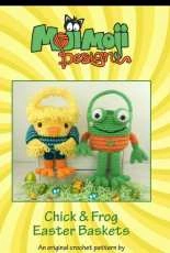 Moji Moji Design - Janine Holmes - Chick and Frog Easter Baskets