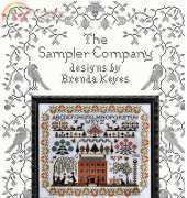 The Sampler Company - Red House Sampler  by Brenda Keyes