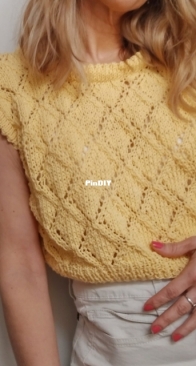Mora Sweater and Vest - Marianela - Lavanda Tricot - Spanish