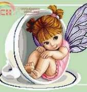 Cross Stitch Design Rinna - Teacup Fairy