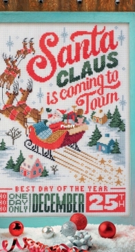 Santa's Stopping By by Emma Congdon from Cross Stitcher 415 PCS + XSD